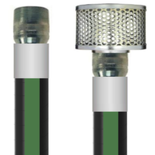 Heavy Duty Water Suction and Discharge Hose - EPDM Tube and Cover - Steel Helix - 2'' Inside Diameter - 150 PSI - 1004-200-0240-AL-CXMP-RHS